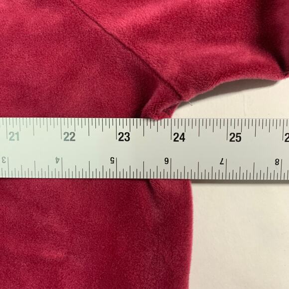 Juicy Couture Black Label M Oversized Luxe Velour Hooded Pullover Dark Crimson - Picture 7 of 11